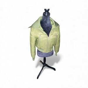 Sincerely Jules Light Green Puffer Jacket